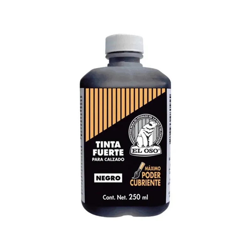 Tinta Fuerte El Oso Negra 250ml 8045