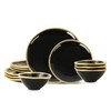 Christian Siriano Akoya Porcelain Dinnerware Set, 12-Piece - Dish Set