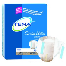 TENA Stretch Brief Ultra Absorbency, Tena Ultra Strch Brf Lg-Xlg, (1 CASE, 72 EACH)