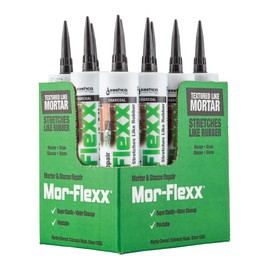 Mor-Flexx Textured Caulk, Charcoal 10.5 oz (Pack of 12)