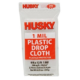 Poly-America DCHK-1 Poly Roll Drop Cloth, 9 x 11-Inch, 1 Mil