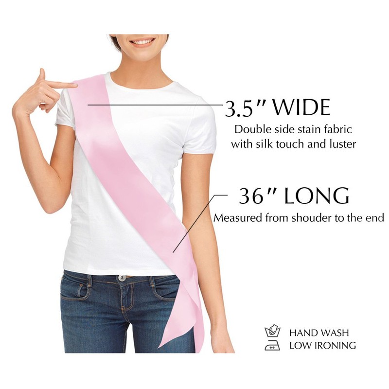 Blank Satin Sash, Plain Sash, Party Decorations, Make Your Own