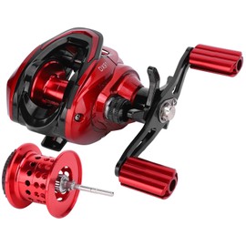 Baitcasting Fishing Reel 6 Gear Centrifugal Magnetic Dual Brake Spinning Reel 18+1 Bearing(Right Hand )