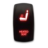 Heated SEAT - Red - Laser Etched Toggle Switch 20A