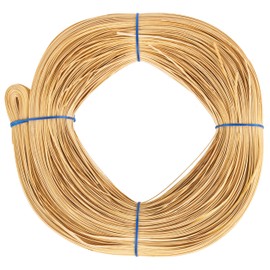 2.5 mm Fine Chair Cane | 1 Pound Coil | Rattan Peel Cane for Hole-to-Hole Caning | Chair Seat Weaving and Wicker Furniture Making Supplies | UA-250-RC
