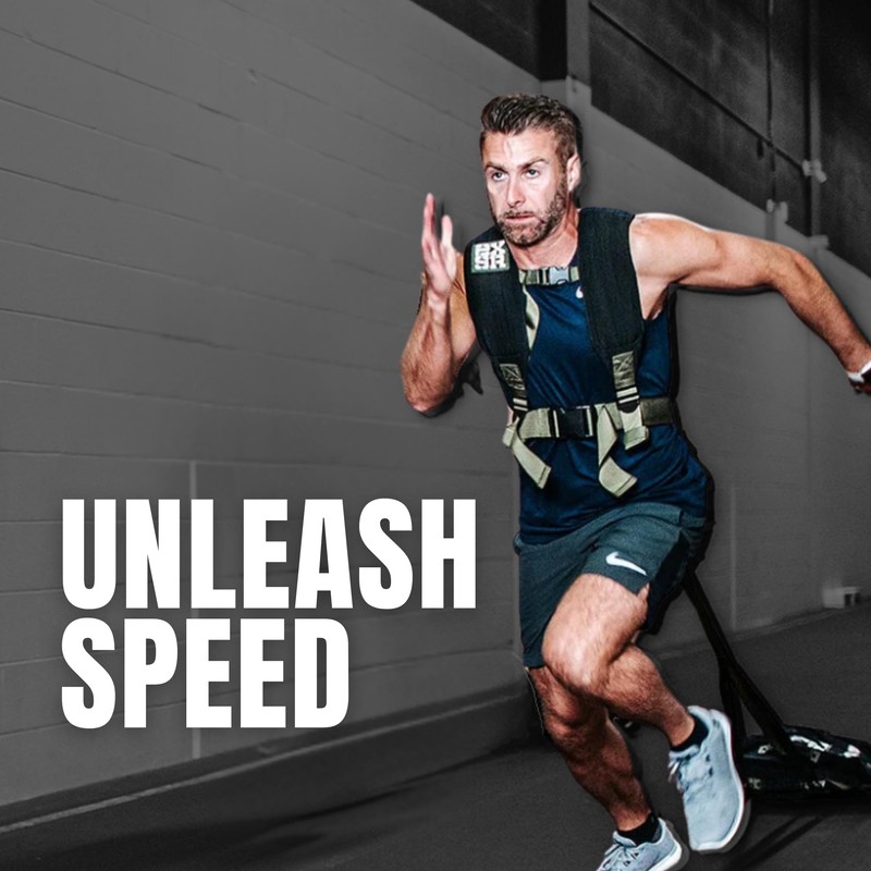 2XSR Pull Sled Harness with Drag Strap for Fitness Strength