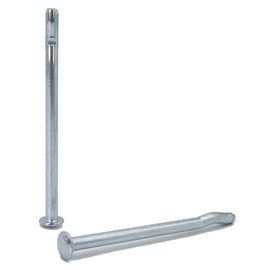 CONFAST 3/16" x 4" Pre-Expanded Mushroom Head Tamper-Proof Masonry and Concrete Anchors, Carbon Steel Zinc Plated (Box of 100)