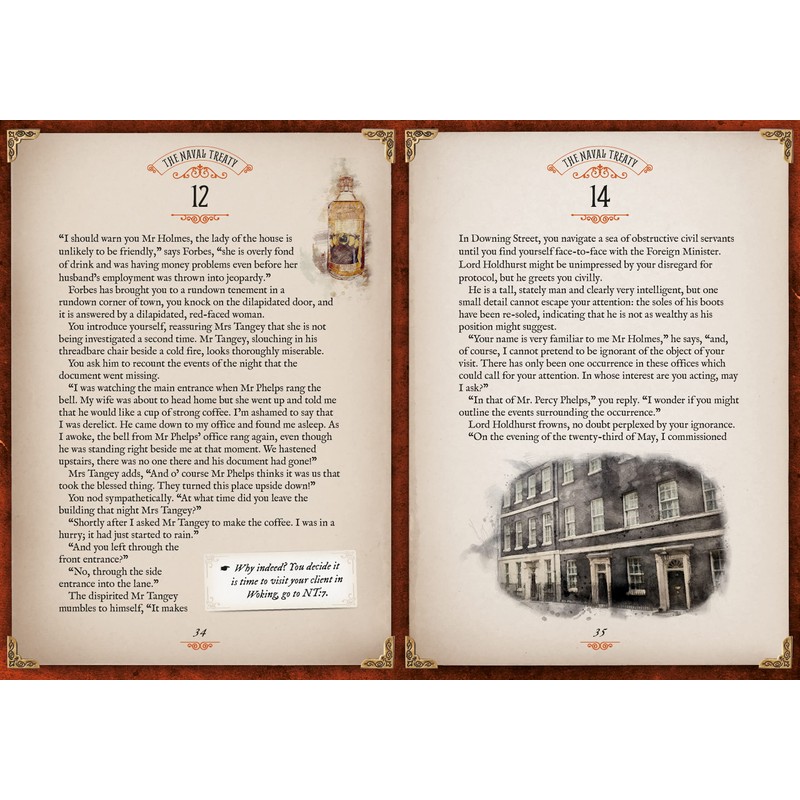 You Are Sherlock Holmes: You control the action: solve three