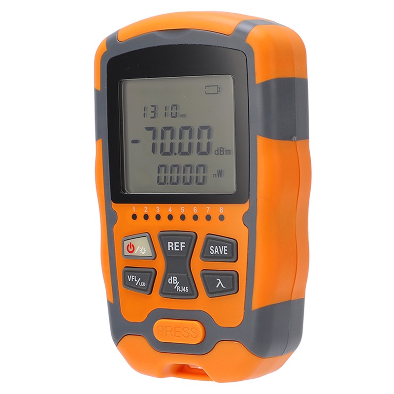 Optical Fiber Power Meter Digital Display Optic Cable Tester ‑70~+10dbm