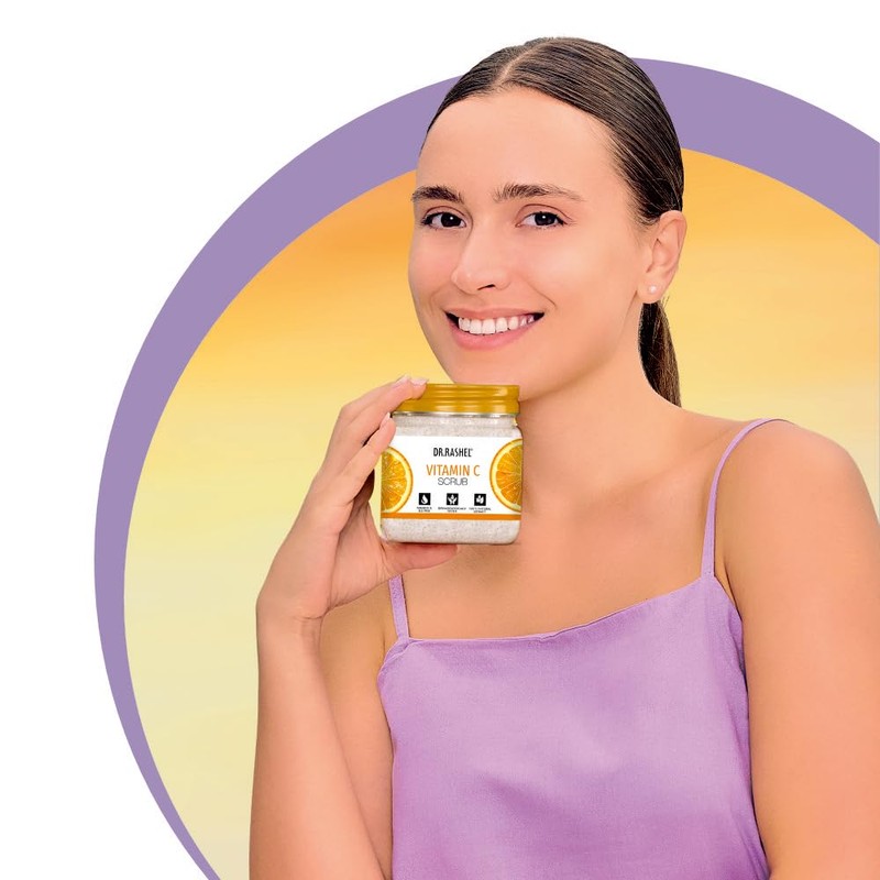 DR.RASHEL Exfoliator For Face & Body (Vitamin C Scrub, 380