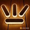 Lacasa Solar Deck Lights, 4 Pack 40LM Solar Powered Step