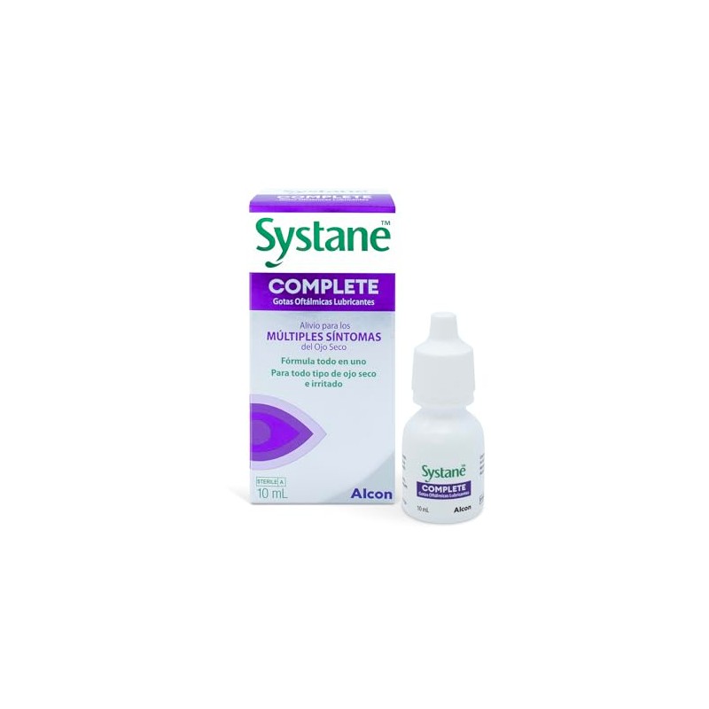 Systane Complete Gotas Oculares para Ojo Seco, Lubricación de Todas