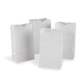 Rainbow Kraft Bags, 6"X11", White, 50 Bags