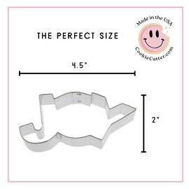 Foose Brand JOY Cookie Cutter 4.5 Inch –Tin Plated Steel Cookie Cutters – JOY Cookie Mold