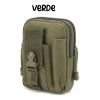 LJK Bolsa Morral Tactica Celular Cinturon Multiuso Camuflaje Mil