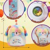 Easfan 12'' Original Rainbow Birthday Dog Plush Pillow Soft Puppy