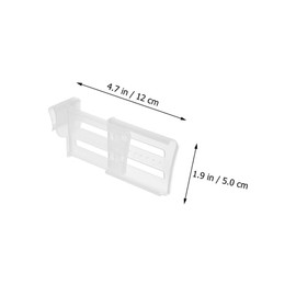 TEHAUX 12Pcs Adjustable Refrigerator Dividers Space Partition for Fridge Organisation for Drinks Spices Small Items Expandable Drawer Divider for Efficient Storage