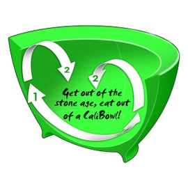 Calibowl LaJolla Stack Plastic Soup/Cereal Bowls, White, Set of 4