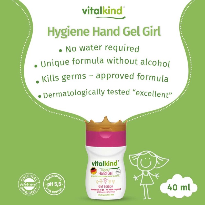 Vitalkind Hand Gel Girl Premium Natural Cosmetic Products for Children