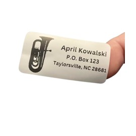 Custom Stickers, Horn, Return Address Labels, Address Stickers, Several Designs, 2x1 inch labels, Several Font Choices