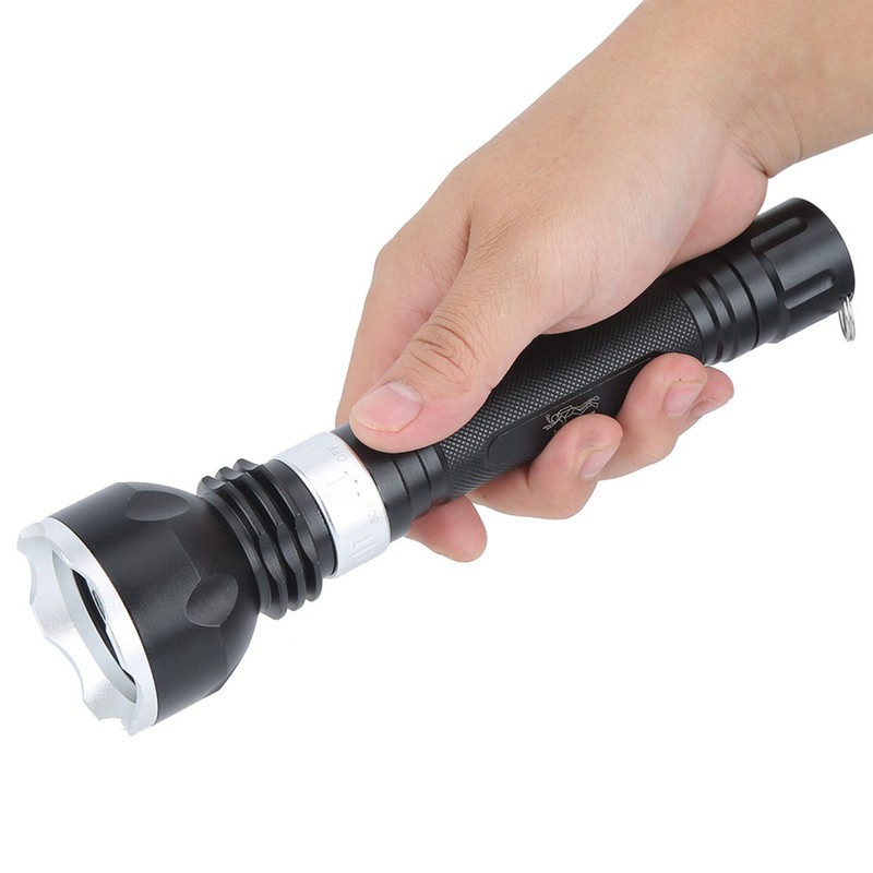 Aluminium Alloy LED Diving Flashlight Outdoor Waterproof Strong Light 100M