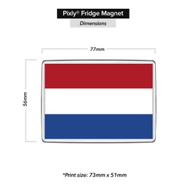 Pixly® Netherlands Flag Fridge Magnet Large Jumbo Size Holland Dutch Keepsake Country Souvenir Novelty Refrigerator Magnets Gift
