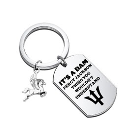 SEIRAA Percy Movie Keychain Camp Half Blood Gifts PJO Gifts It's A Dam Percy Thing You Wouldn't Understand Gifts (IT'S A DAM CA)