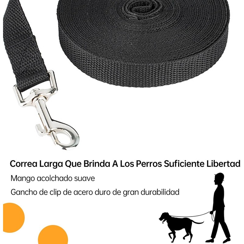 2Pcs Correas para Perros, 10m Manos Libres Correa de Adiestramiento,