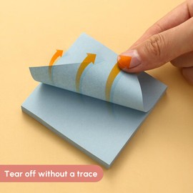 M&G Sticky Notes, 5 Pads 400 Sheets, 3x3 inch Post its Aesthetic Vintage Colors, Self-Stick Note Pads, Colored Sticky Notes for Home School Offices and Daily Life 80 Sheets/Pad