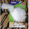 CA&T Ware Cat Kitten Fluffy White Real Fur Mouse Toy