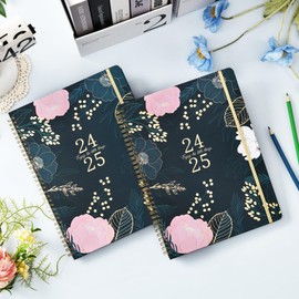 2024-2025 Planner - Weekly ＆ Monthly Academic Planner 2024-2025, 9" x 11", July 2024 - June 2025, with Thickened Hardcover, Strong Twin - Wire Binding, 12 Monthly Tabs, Elastic Closure, Back Pocket