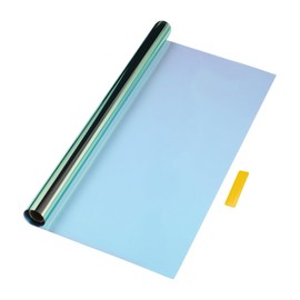 A ABSOPRO Car Window Tint Film Chameleon 20'' Inch x 10ft Heat UV Blocking Sun Protection Anti-Glare Privacy Film Blue Yellow VLT 81% IRR 62% UVR 99.5%