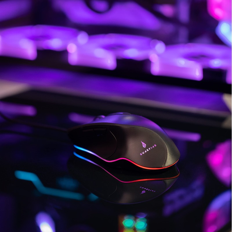 SureFire Martial Claw Gaming Mouse, Gaming Mouse with RGB Lighting,