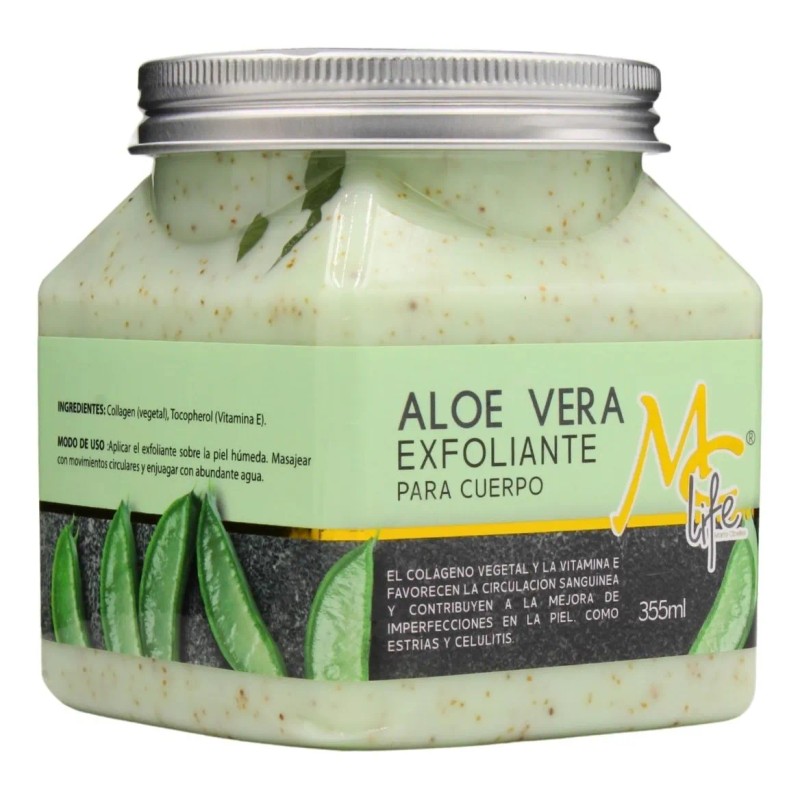 Exfoliante De Aloe Vera Para El Cuerpo 355ml. Mc Life