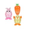 Clear Chick Shaped Easter Eggs 3 Fillable Treat Containers