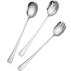 CTCEHL Salad Server Set, Stainless Steel Salad Spoons and Stainless
