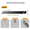 9mm Snap Off Utility Knife Blades, 60 Pack - 13