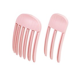 HQRKOTM Volume Clips Hair, Volume Clip for Hairline, 2 x Hair Volume Hair Clip - Fixed Forehead Hair Pin for Long and Short Hair, Traceless Hair Clip, Hair Styling Tools (Light Pink)