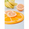 Dexas Citrus Slice Cutting Board/Serving Board 9 inches, Orange