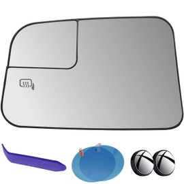 EAP Driver Side Mirror Glass Compatible with Ford Edge 2007-2010, Lincoln MKX 2007-2010, Heated Without Auto Dimming 7T4Z17K707F 7T4Z17K707G 7T4Z17K707H 9T4Z17K707D 9T4Z17K707C