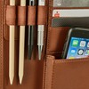 Onvaya® A4 Conference Folder, Black/Brown/Cognac, Files Folder, Business Folder, Writing