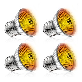 DaToo Reptile Heat Lamp Turtle Heating Light 4PCS 50W UVA UVB Heat Bulb Simulated Sunlight Basking Spot Lamp for Reptiles Lizard Amphibian Bearded Dragon Snake