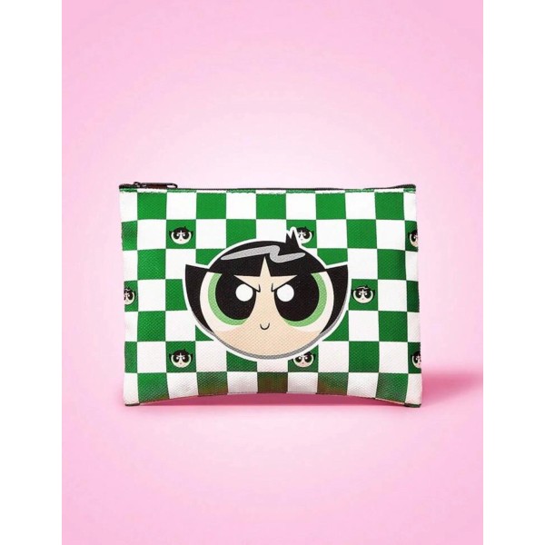 Unbranded New POWER PUFF GIRLS Pouch BUTTERCUP Make Up PENCIL