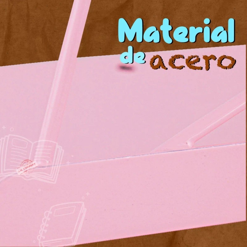 J.H. Company Sujetador Libros Estrella Kawaii Metalico Escritorio Sx-925