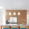 FRIXCHUR Kitchen Island Lighting, 3-Lights Dining Room Light Fixtures Over