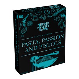 Murder Mystery Party, Pasta, Passion & Pistols - Host Your Own Italian Restaurant Murder Mystery Dinner for up to 8 Players, Solve the Case with Crime Scene Clues, 18 Years and Up
