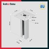 Kotarbau® Post Anchor 60 x 40 mm Post Shoe Fence