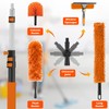 20FT Reach Extendable Ceiling Duster Kit with Squeegee & Cobweb
