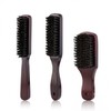 Cross-Border Men's Boar Bristle Beard & Hair Tidy Brush - Barber Style Comb Hd01-03 Wide Board Large 4ea