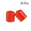 sourcing map Rubber End Caps 15 mm ID Vinyl Round